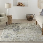 Nourison Trance TRC01 Area Rug, Ivory/Multicolor, 5'3" x 7'3"