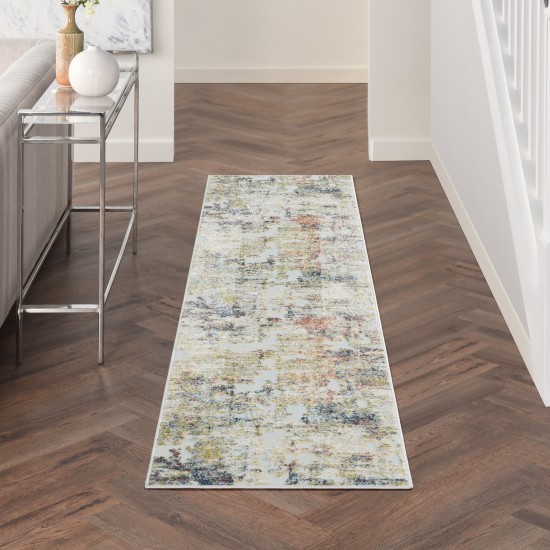 Nourison Trance TRC04 Runner Rug, Ivory/Multicolor, 2'2" x 7'6"