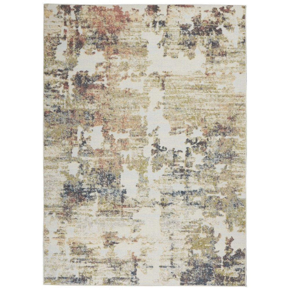 Nourison Trance TRC04 Area Rug, Ivory/Multicolor, 3'11" x 5'11"