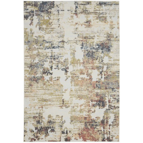 Nourison Trance TRC04 Area Rug, Ivory/Multicolor, 6'6" x 9'6"