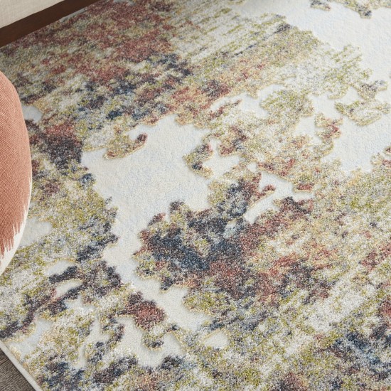 Nourison Trance TRC04 Area Rug, Ivory/Multicolor, 6'6" x 9'6"