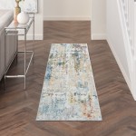 Nourison Trance TRC05 Runner Rug, Ivory/Multicolor, 2'2" x 7'6"