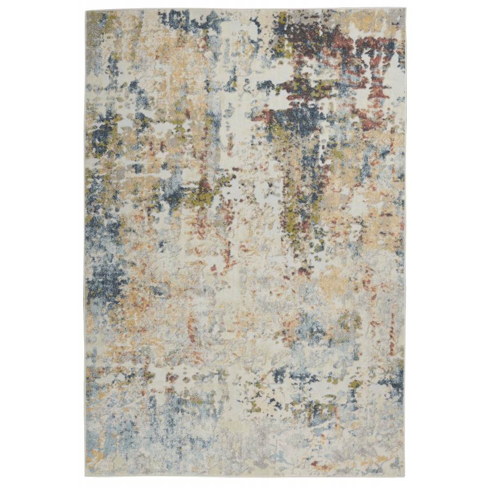 Nourison Trance TRC05 Area Rug, Ivory/Multicolor, 5'3" x 7'3"