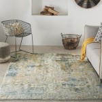 Nourison Trance TRC05 Area Rug, Ivory/Multicolor, 5'3" x 7'3"