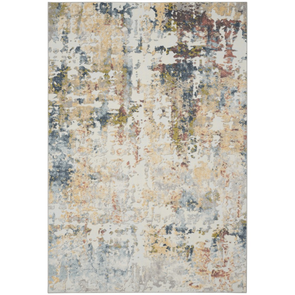 Nourison Trance TRC05 Area Rug, Ivory/Multicolor, 6'6" x 9'6"