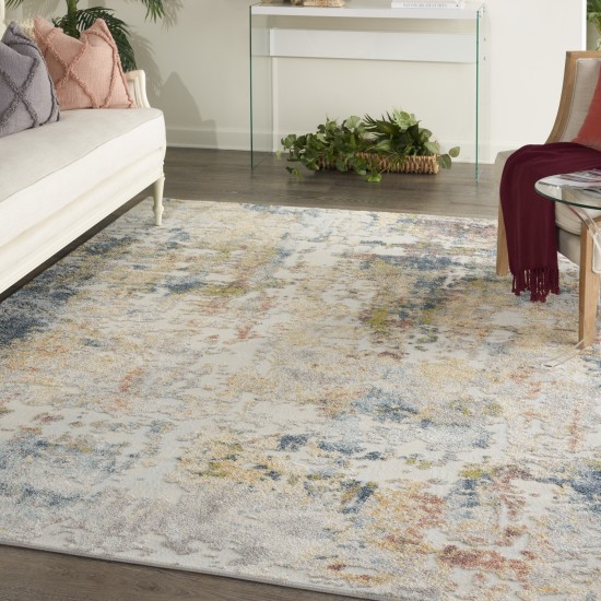 Nourison Trance TRC05 Area Rug, Ivory/Multicolor, 6'6" x 9'6"