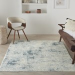 Nourison Trance TRC06 Area Rug, Ivory/Blue, 3'11" x 5'11"