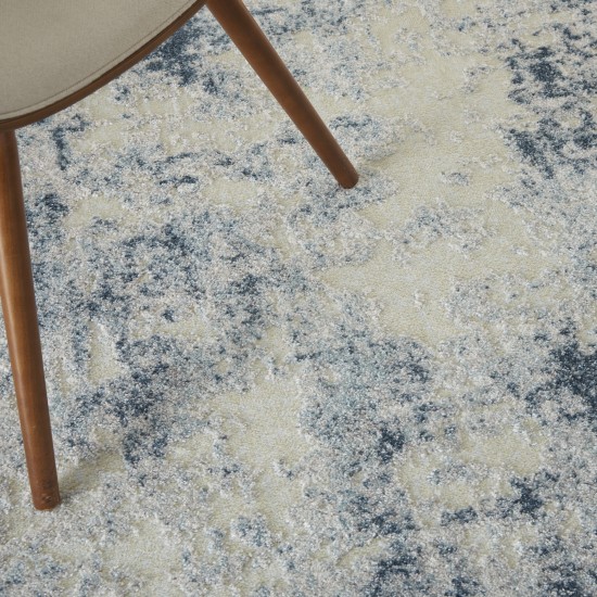 Nourison Trance TRC06 Area Rug, Ivory/Blue, 5'3" x 7'3"
