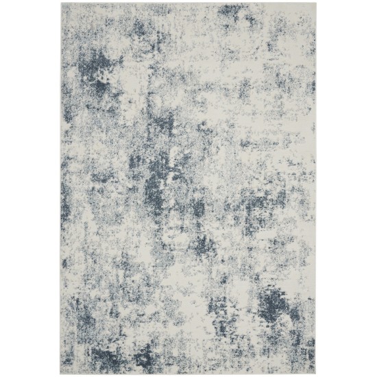 Nourison Trance TRC06 Area Rug, Ivory/Blue, 6'6" x 9'6"