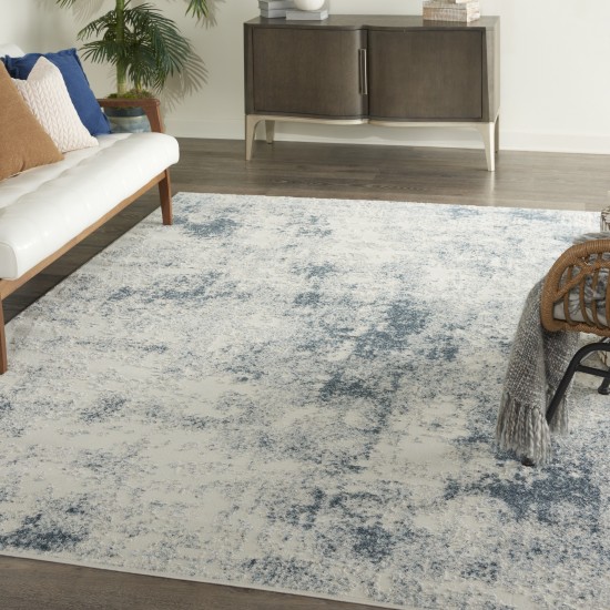 Nourison Trance TRC06 Area Rug, Ivory/Blue, 6'6" x 9'6"