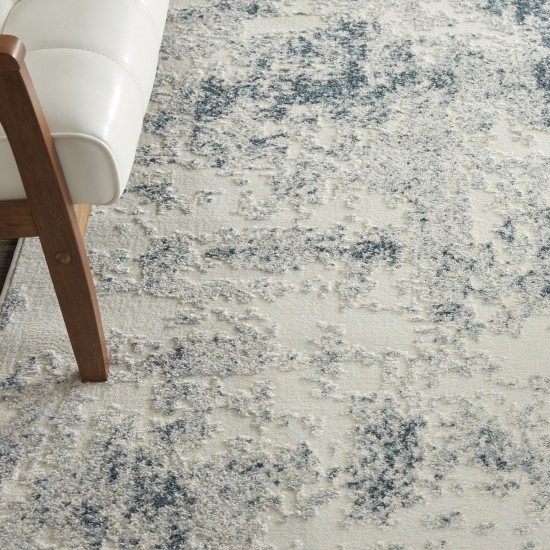 Nourison Trance TRC06 Area Rug, Ivory/Blue, 6'6" x 9'6"