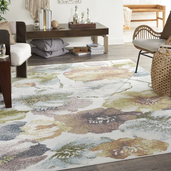 Nourison Trance TRC09 Area Rug, Ivory/Multicolor, 7'10" x 9'10"