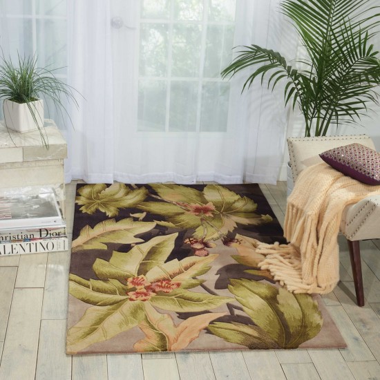 Nourison Tropics TS03 Area Rug, Plum, 5'3" x 8'3"