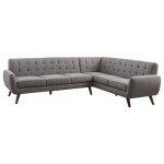 ACME Essick Sectional Sofa, Light Gray Linen