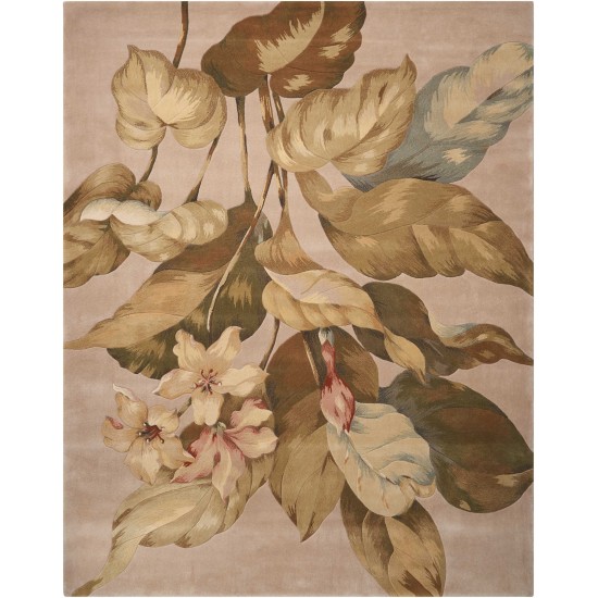 Nourison Tropics TS04 Area Rug, Beige, 5'3" x 8'3"