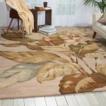 Nourison Tropics TS04 Area Rug, Beige, 5'3" x 8'3"