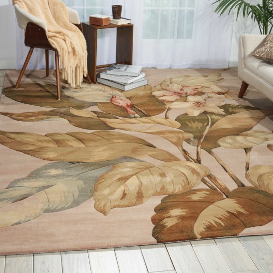 Nourison Tropics TS04 Area Rug, Beige, 5'3" x 8'3"