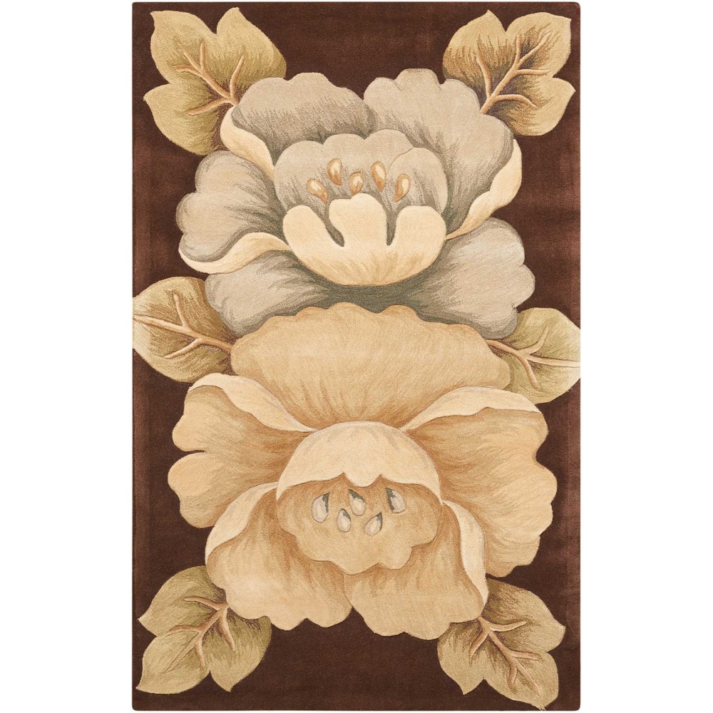 Nourison Tropics TS09 Area Rug, Brown, 3'6" x 5'6"