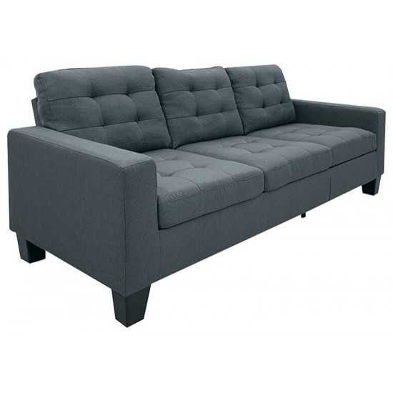 ACME Earsom Sectional Sofa, Gray Linen