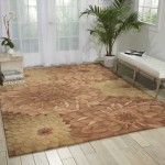 Nourison Tropics TS11 Area Rug, Taupe/Green, 3'6" x 5'6"