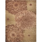 Nourison Tropics TS11 Area Rug, Taupe/Green, 8' x 11'