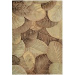 Nourison Tropics TS12 Area Rug, Brown/Green, 3'6" x 5'6"