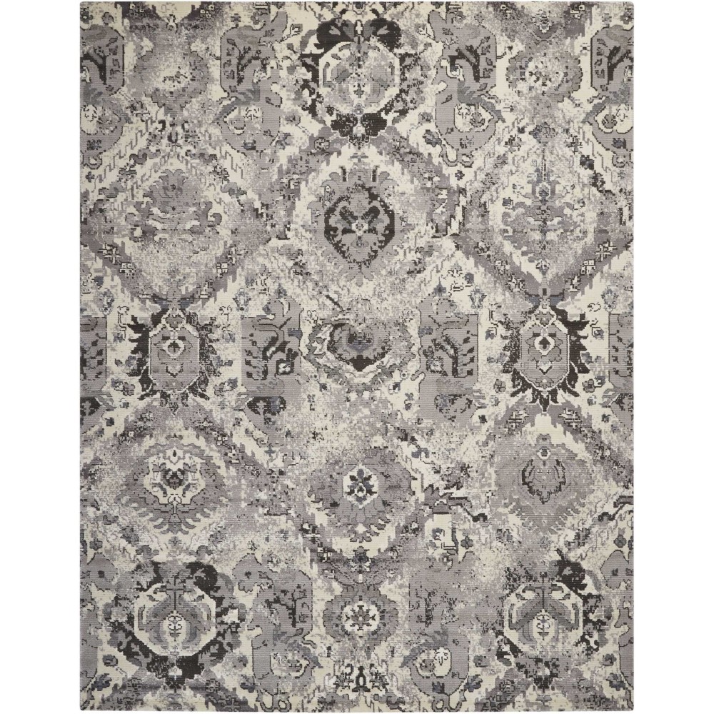 Nourison Twilight TWI03 Area Rug, Ivory/Grey, 8'6" x 11'6"