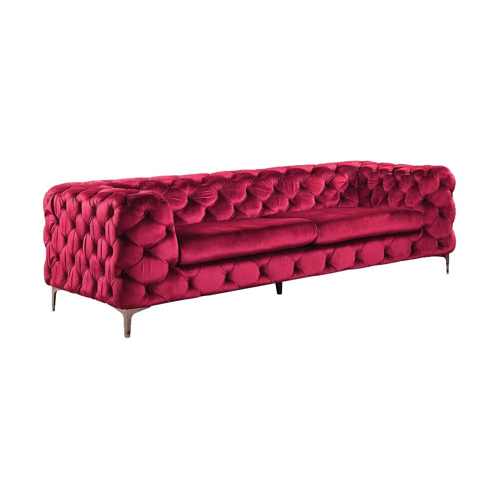 ACME Adam Sofa, Red Velvet ACME Adam Sofa, Red Velvet