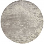 Nourison Twilight TWI06 Area Rug, Bone, 8' x Round