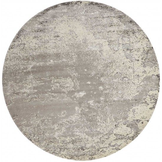 Nourison Twilight TWI06 Area Rug, Bone, 8' x Round