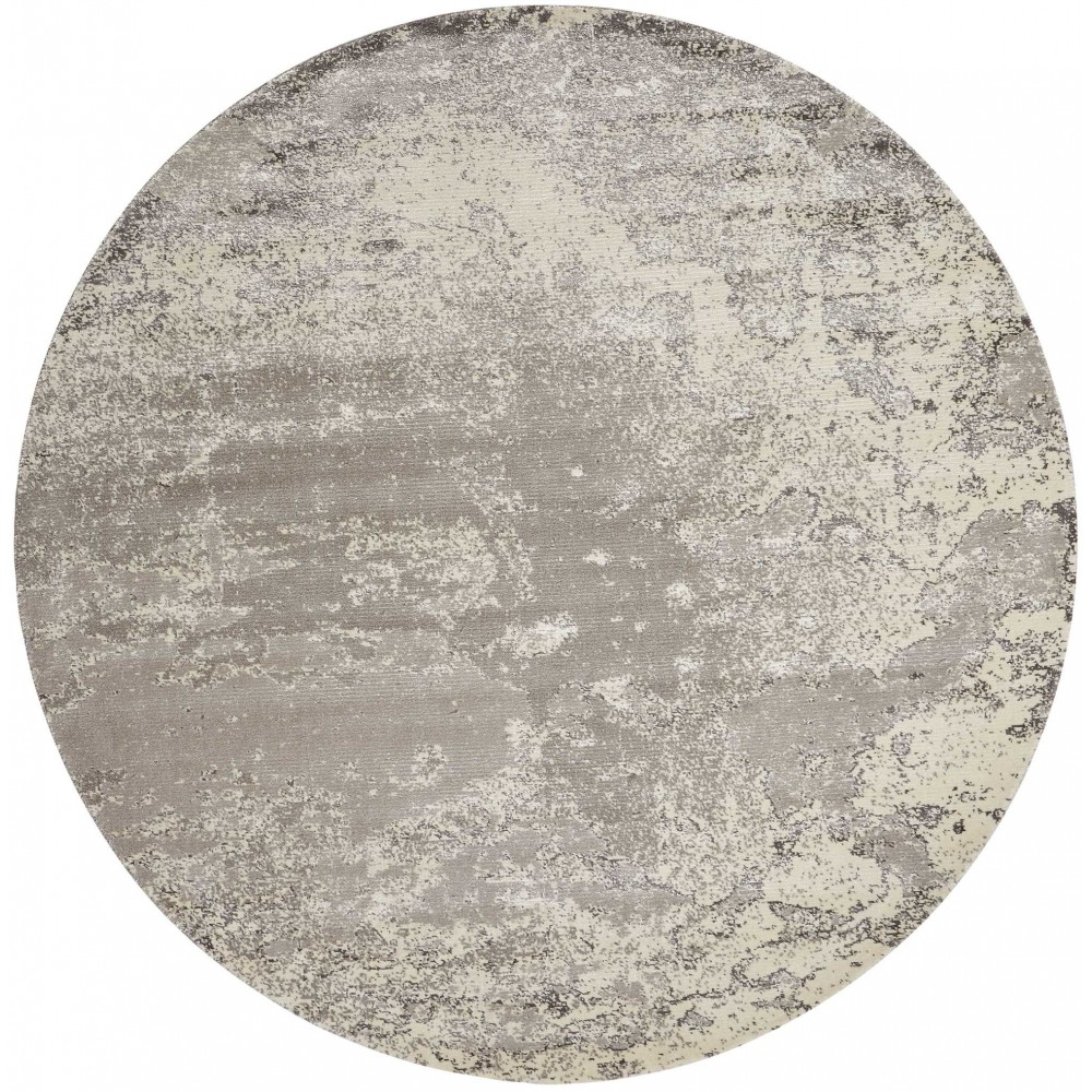 Nourison Twilight TWI06 Area Rug, Bone, 8' x Round