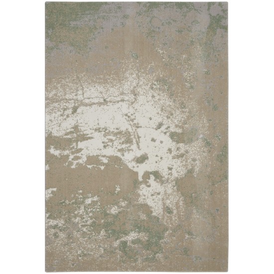 Nourison Twilight TWI06 Area Rug, Ivory/Green, 5'6" x 8'