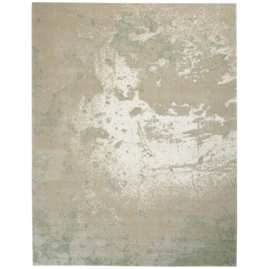 Nourison Twilight TWI06 Area Rug, Ivory/Green, 7'9" x 9'9"