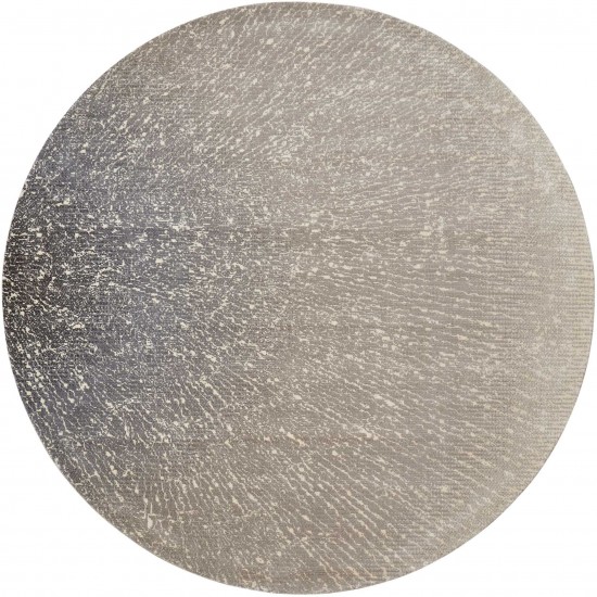 Nourison Twilight TWI12 Area Rug, Ivory/Grey, 8' x Round