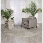 Nourison Twilight TWI12 Area Rug, Ivory/Grey, 8' x Round
