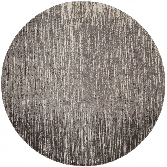 Nourison Twilight TWI14 Area Rug, Smoke, 8' x Round