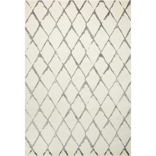 Nourison Twilight TWI15 Area Rug, Ivory/Grey, 12' x 15'