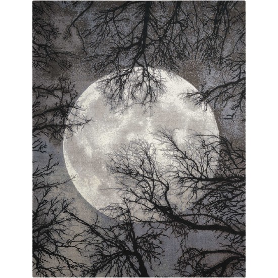 Nourison Twilight TWI17 Area Rug, Moon, 7'9" x 9'9"