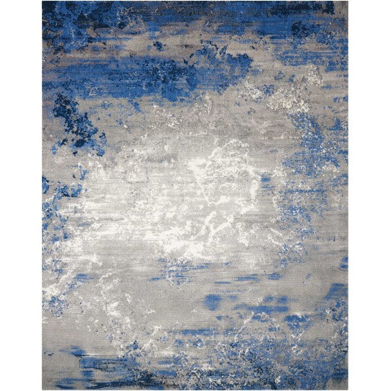 Nourison Twilight TWI22 Area Rug, Blue/Grey, 12' x 15'