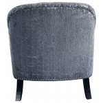 ACME Gaura Chair w/1 Pillow, Pattern Gray Velvet