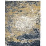 Nourison Twilight TWI22 Area Rug, Navy/Gold, 8'6" x 11'6"