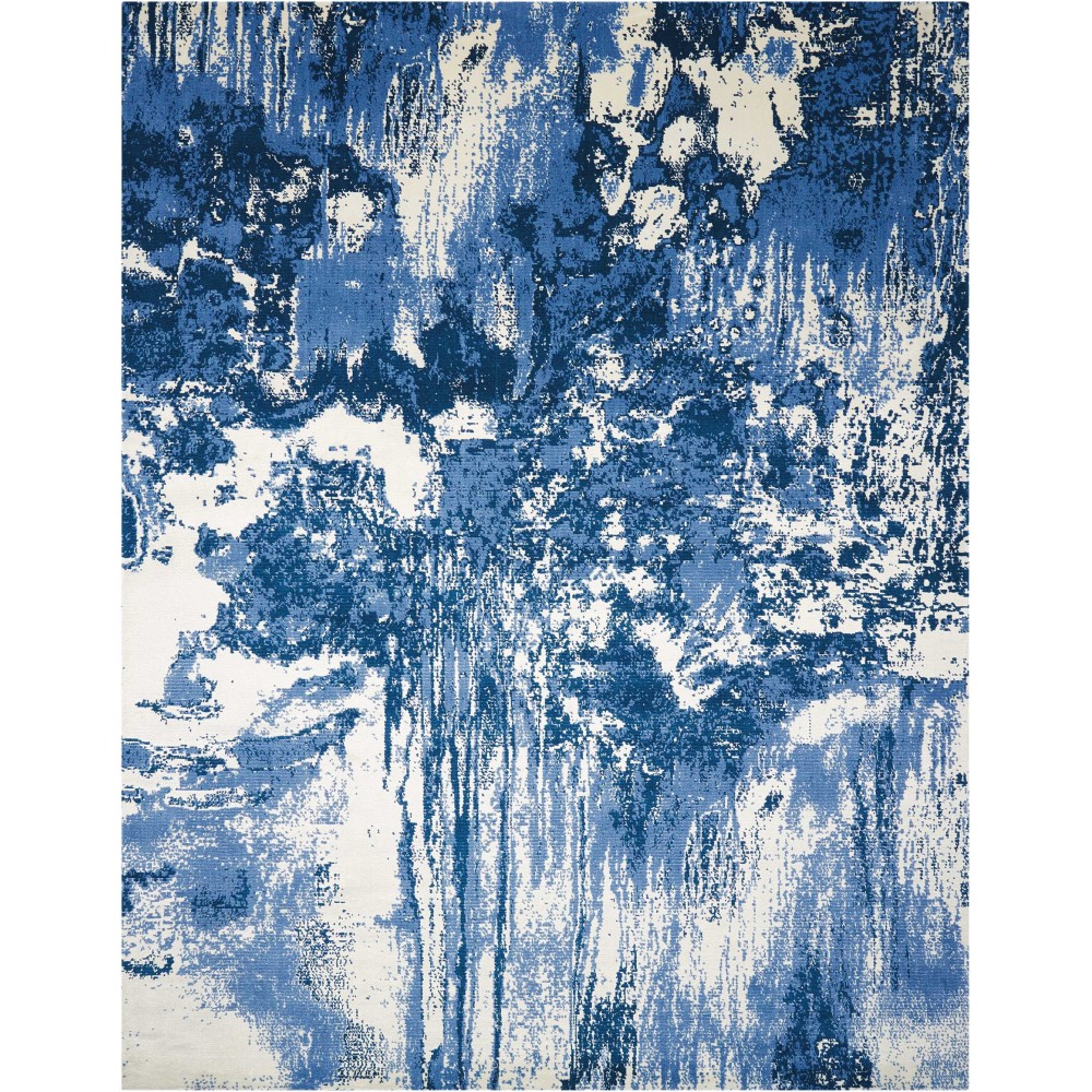 Nourison Twilight TWI24 Area Rug, Blue/Ivory, 12' x 15' Nourison Twilight TWI24 Area Rug, Blue/Ivory, 12' x 15'