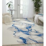 Nourison Twilight TWI27 Area Rug, Ivory/Blue, 7'9" x 9'9"