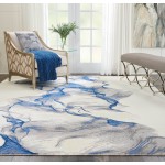 Nourison Twilight TWI27 Area Rug, Ivory/Blue, 8'6" x 11'6"