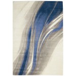 Nourison Twilight TWI28 Area Rug, Ivory/Grey/Blue, 5'6" x 8'