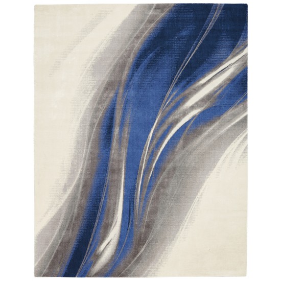 Nourison Twilight TWI28 Area Rug, Ivory/Grey/Blue, 8'6" x 11'6"