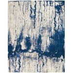 Nourison Twilight TWI29 Area Rug, Ivory/Blue, 9'9" x 13'9"