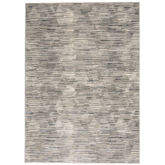 Michael Amini MA90 Uptown UPT01 Area Rug, Grey/Ivory, 4' x 6'