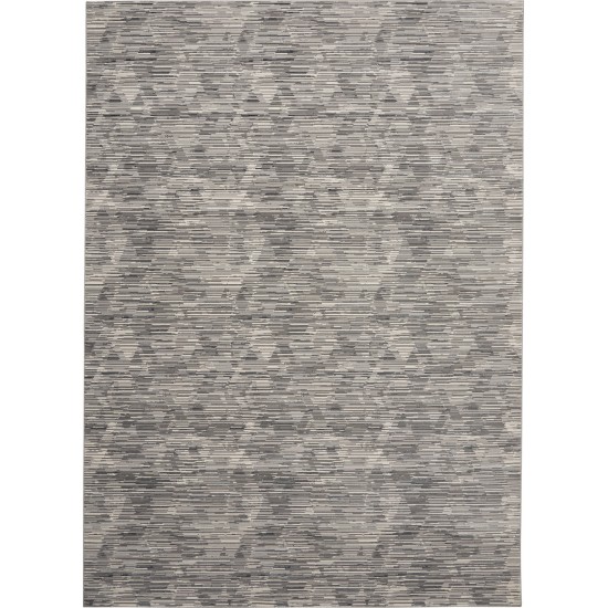 Michael Amini MA90 Uptown UPT01 Area Rug, Grey/Ivory, 7'10" x 9'10"