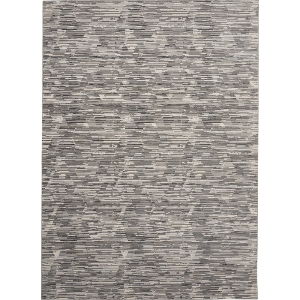 Michael Amini MA90 Uptown UPT01 Area Rug, Grey/Ivory, 7'10" x 9'10"